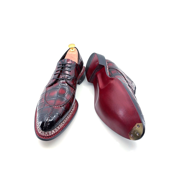 Maurice Floyd Alligator Oxford - Burgundy