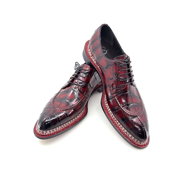 Maurice Floyd Alligator Oxford - Burgundy
