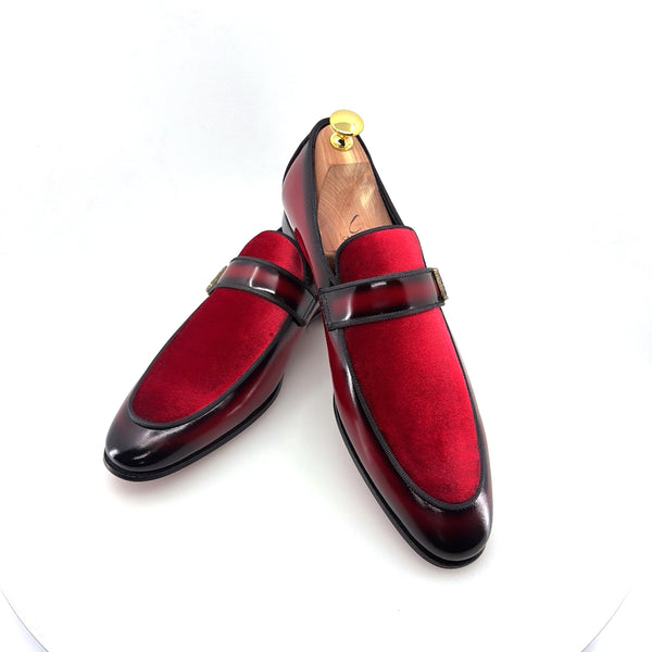 C Collection Leather Loafer - Red