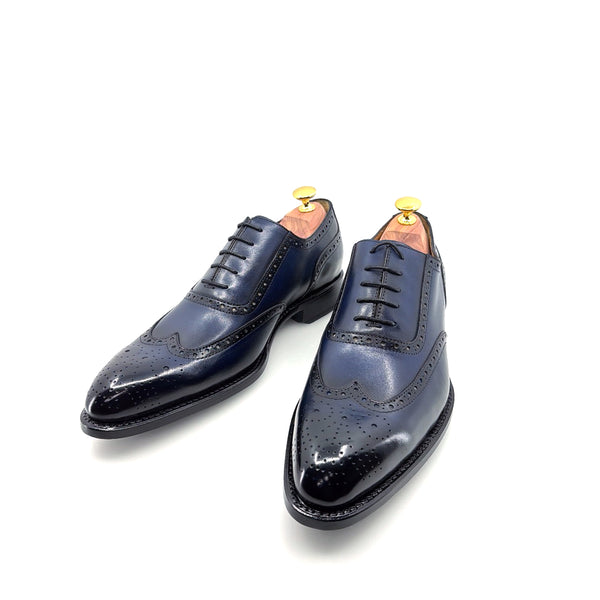 Ugo Vasare Wingtip Calfskin Oxford - Navy