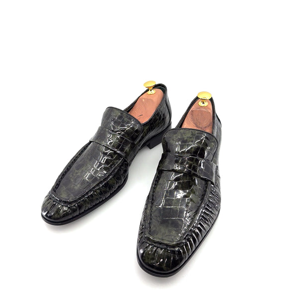 C Collection Leather Loafer - Green