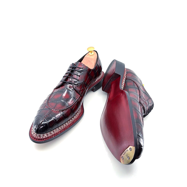Maurice Floyd Alligator Oxford - Burgundy