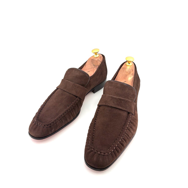 C Collection Suede Loafer - Brown