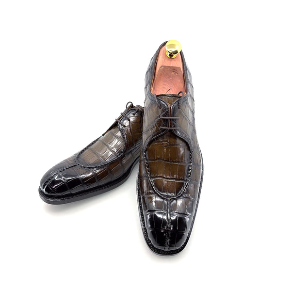Ugo Vasare Jayden Alligator Shoe - Brown