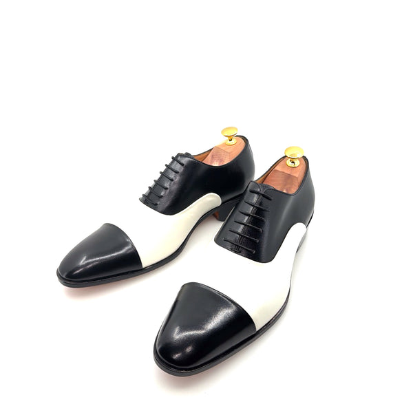 Ugo Vasare Vegas Leather Shoes - Black/Cream