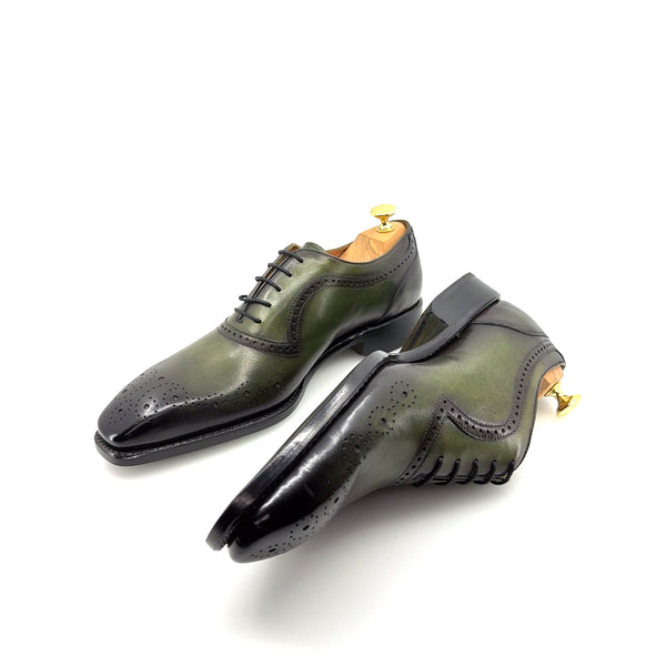 Ugo Vasare Zion Calfskin Oxford - Green