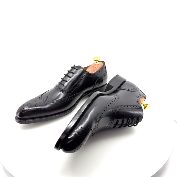 Ugo Vasare Wingtip Calfskin Oxford - Black