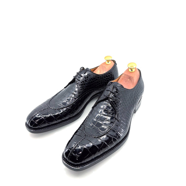 Ugo Vasare Jayden Alligator Shoe - Black