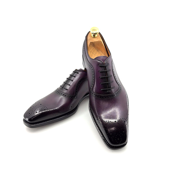 Ugo Vasare Zion Calfskin Oxford - Purple