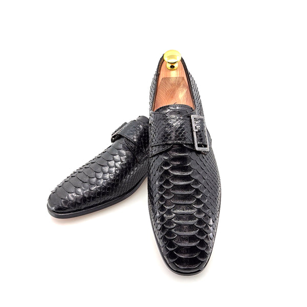 C Collection Python Print Monkstrap - Black