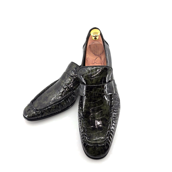 C Collection Leather Loafer - Green