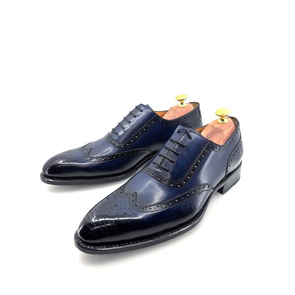 Ugo Vasare Wingtip Calfskin Oxford - Navy