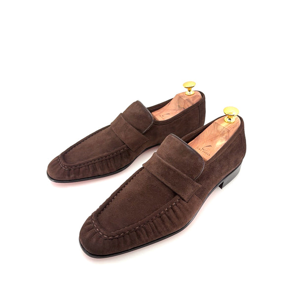 C Collection Suede Loafer - Brown