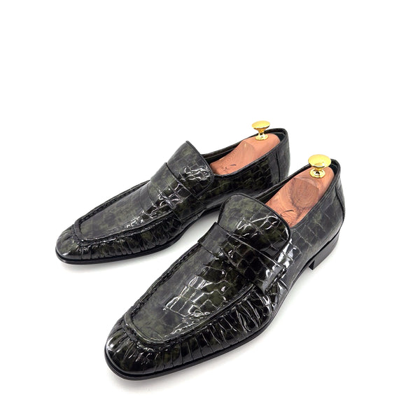 C Collection Leather Loafer - Green