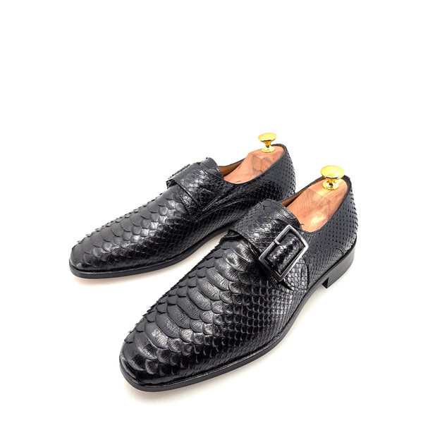 C Collection Python Print Monkstrap - Black