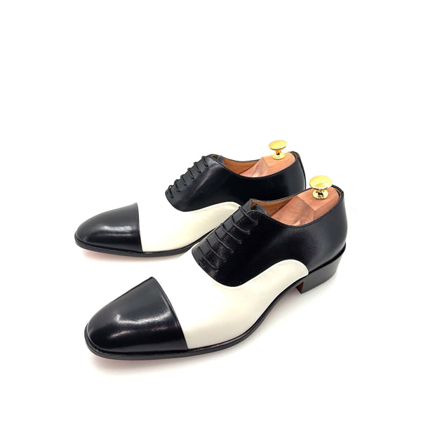 Ugo Vasare Vegas Leather Shoes - Black/Cream