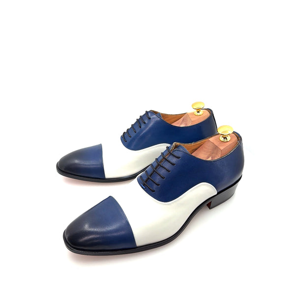 Ugo Vasare Vegas Leather Shoes - Blue/Cream