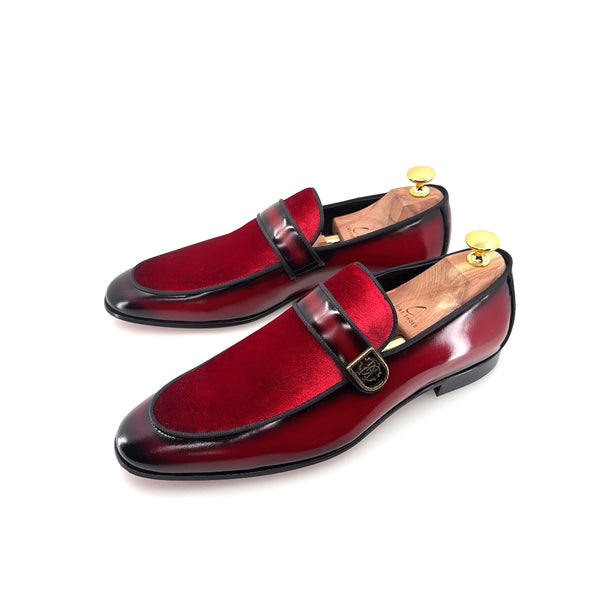 C Collection Leather Loafer - Red