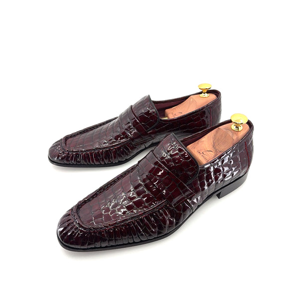 C Collection Leather Loafer - Burgundy