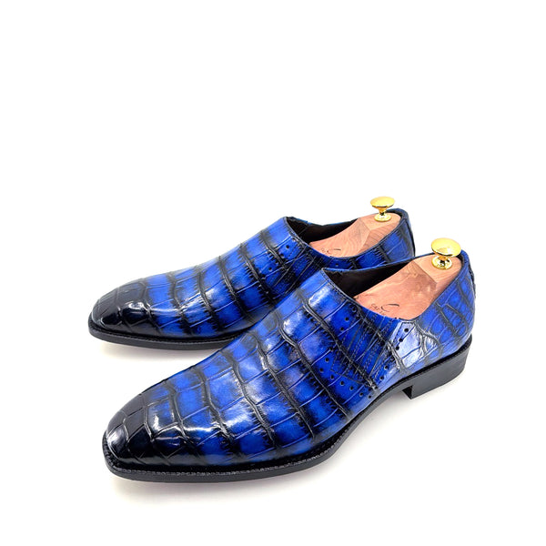 Maurice Seattle Alligator Shoe Blue