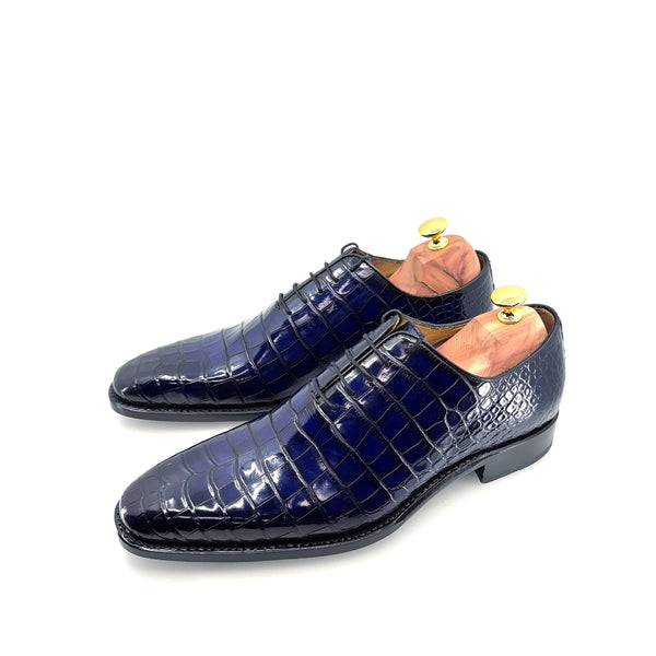 Ugo Vasare Alligator Oxford - Blue
