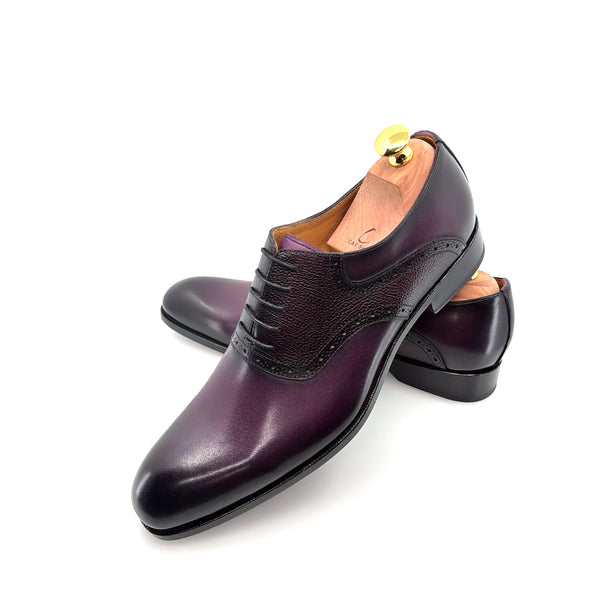 Ugo Vasare Leather Oxford - Purple
