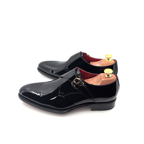 Ugo Vasare Patent Monkstrap - Black