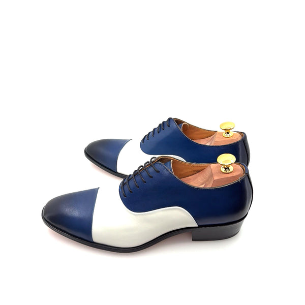 Ugo Vasare Vegas Leather Shoes - Blue/Cream