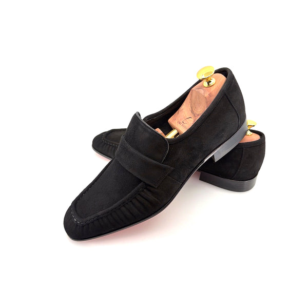 C Collection Suede Loafer - Black