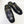 Maurice Embossed Calfskin Slip-On Sandal Black