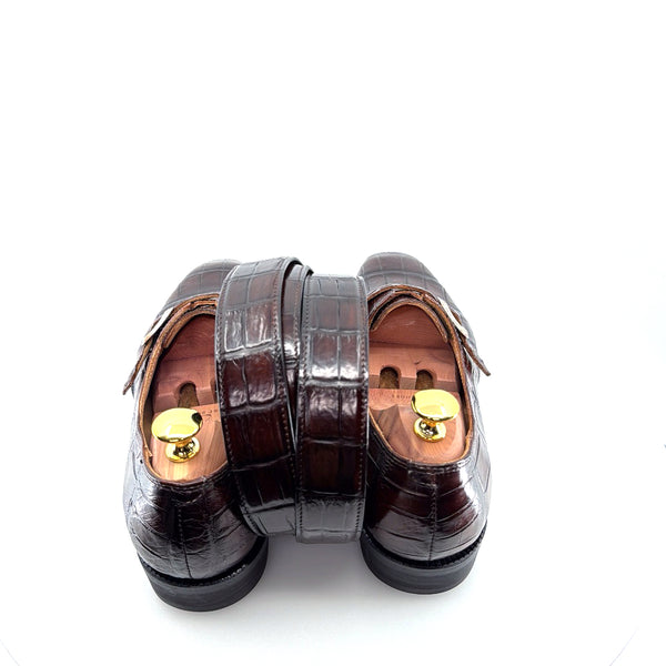 Maurice Custom Alligator Belt - Brown