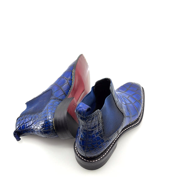 Maurice New York Custom Alligator Boot - Blue