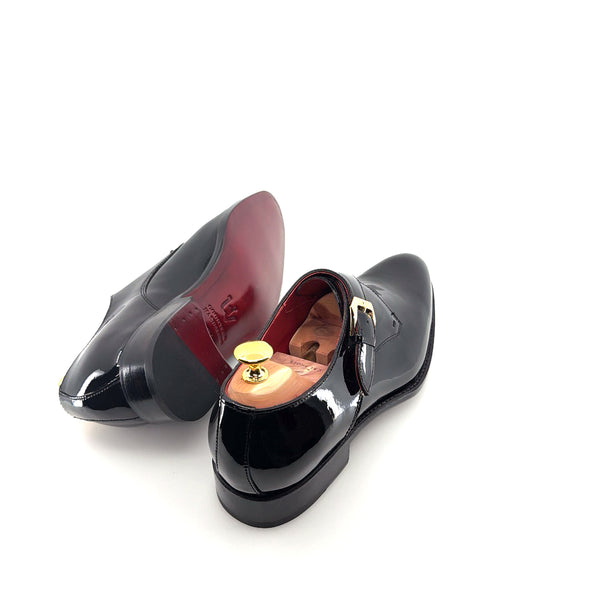 Ugo Vasare Patent Monkstrap - Black