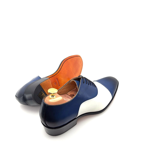 Ugo Vasare Vegas Leather Shoes - Blue/Cream