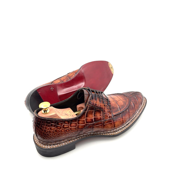 Maurice Maximoff Custom Alligator Oxford - Coffee