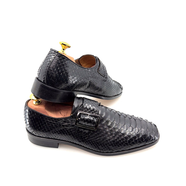 C Collection Python Print Monkstrap - Black