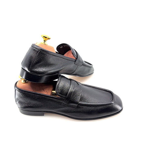 C Collection Deerskin Penny Loafer - Black