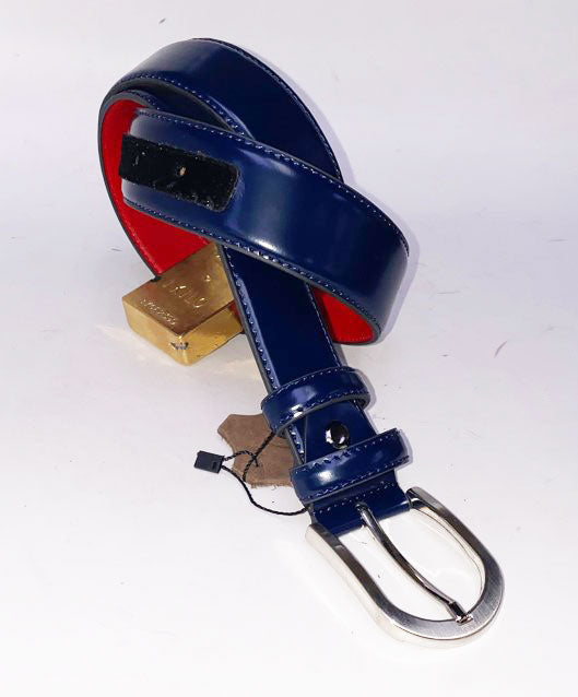 Style: C Collection Leather Belt Navy