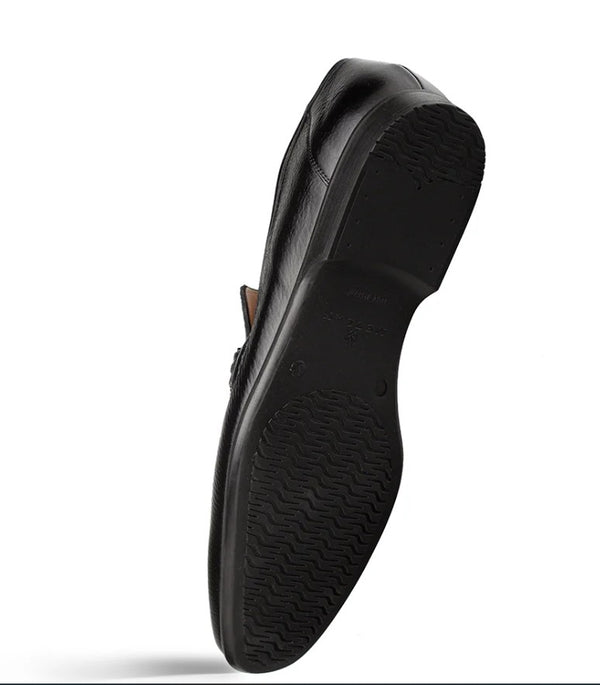 Style: Alarcon Deerskin Loafer Black