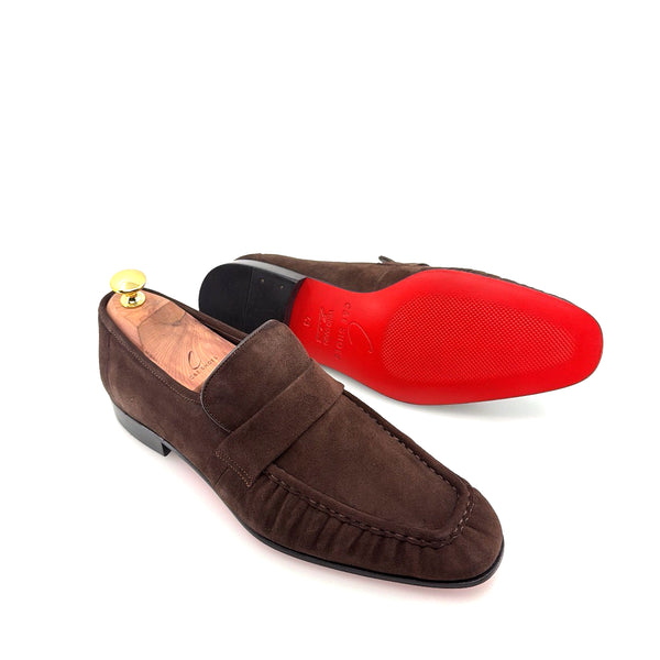 C Collection Suede Loafer - Brown