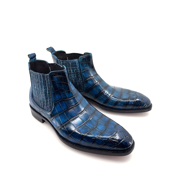 Maurice Austin Custom Alligator Boot - Blue