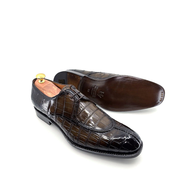 Ugo Vasare Jayden Alligator Shoe - Brown