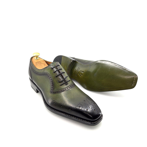 Ugo Vasare Zion Calfskin Oxford - Green