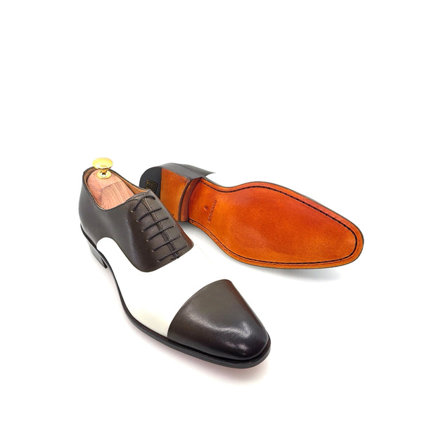 Ugo Vasare Vegas Leather Shoes - Brown/Cream