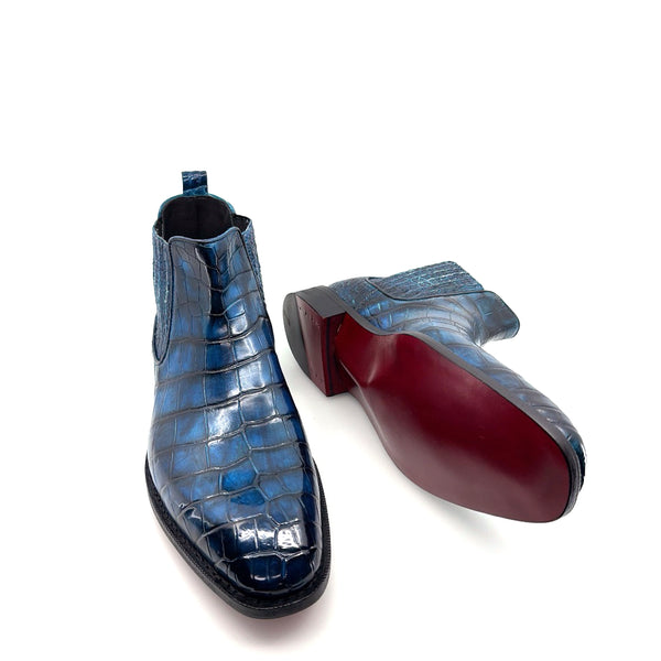 Maurice Austin Custom Alligator Boot - Blue