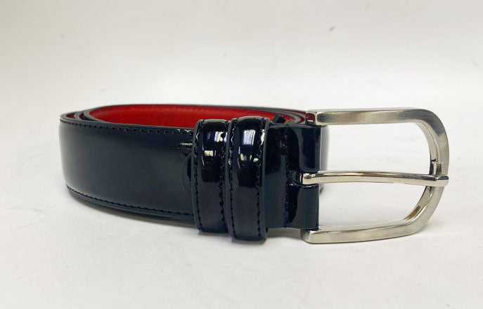 Style: C Collection Leather Belt Black