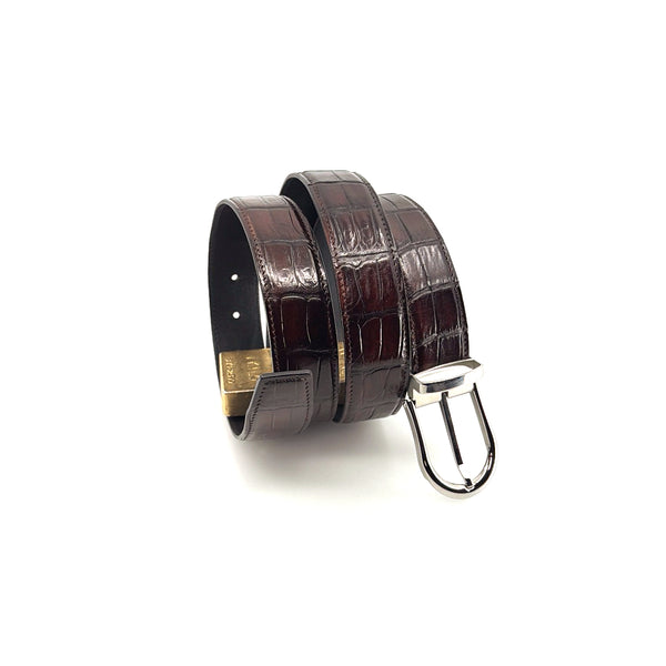 Maurice Custom Alligator Belt - Brown