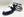 Style: C Collection Leather Belt Navy/White
