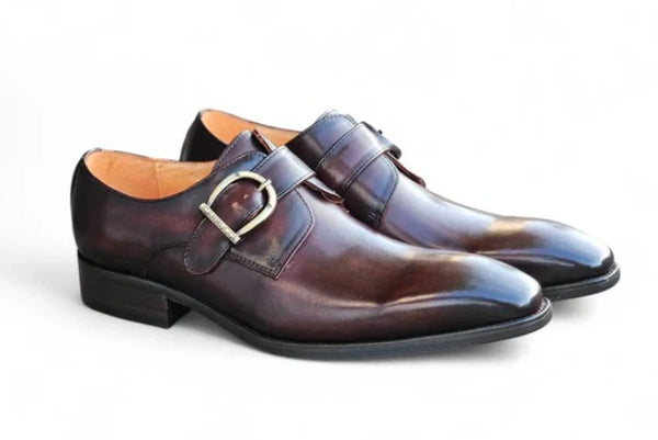 Calfskin Monkstrap Chestnut