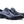 Burnished Calfskin Lace-Up Oxford Navy